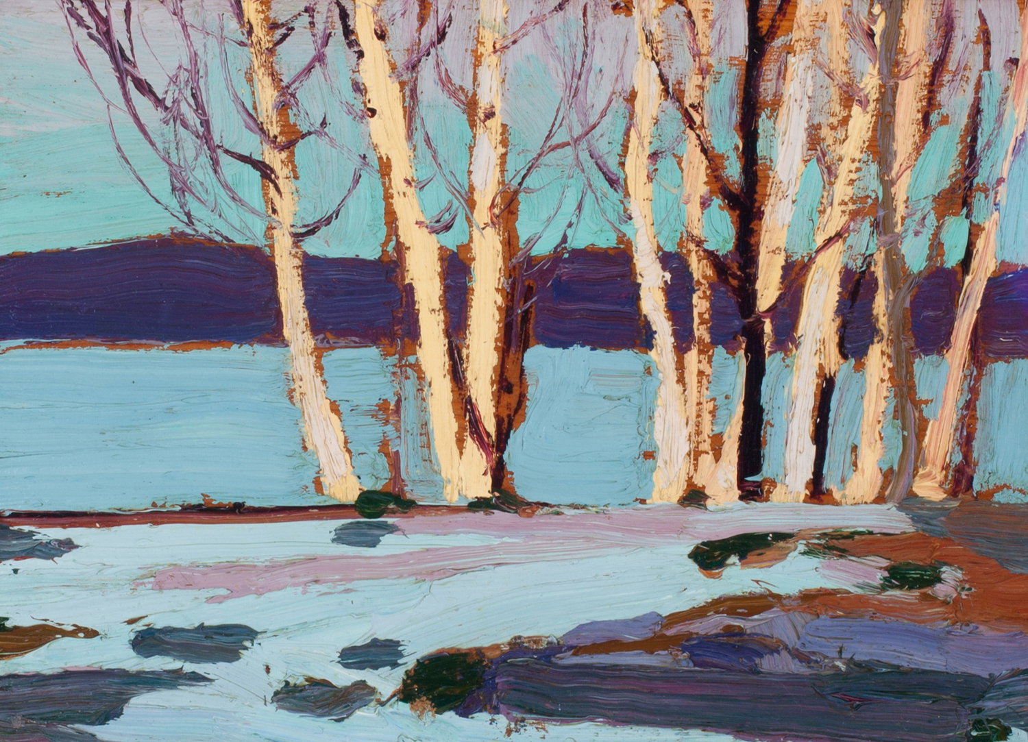 Birches Spring, 1917