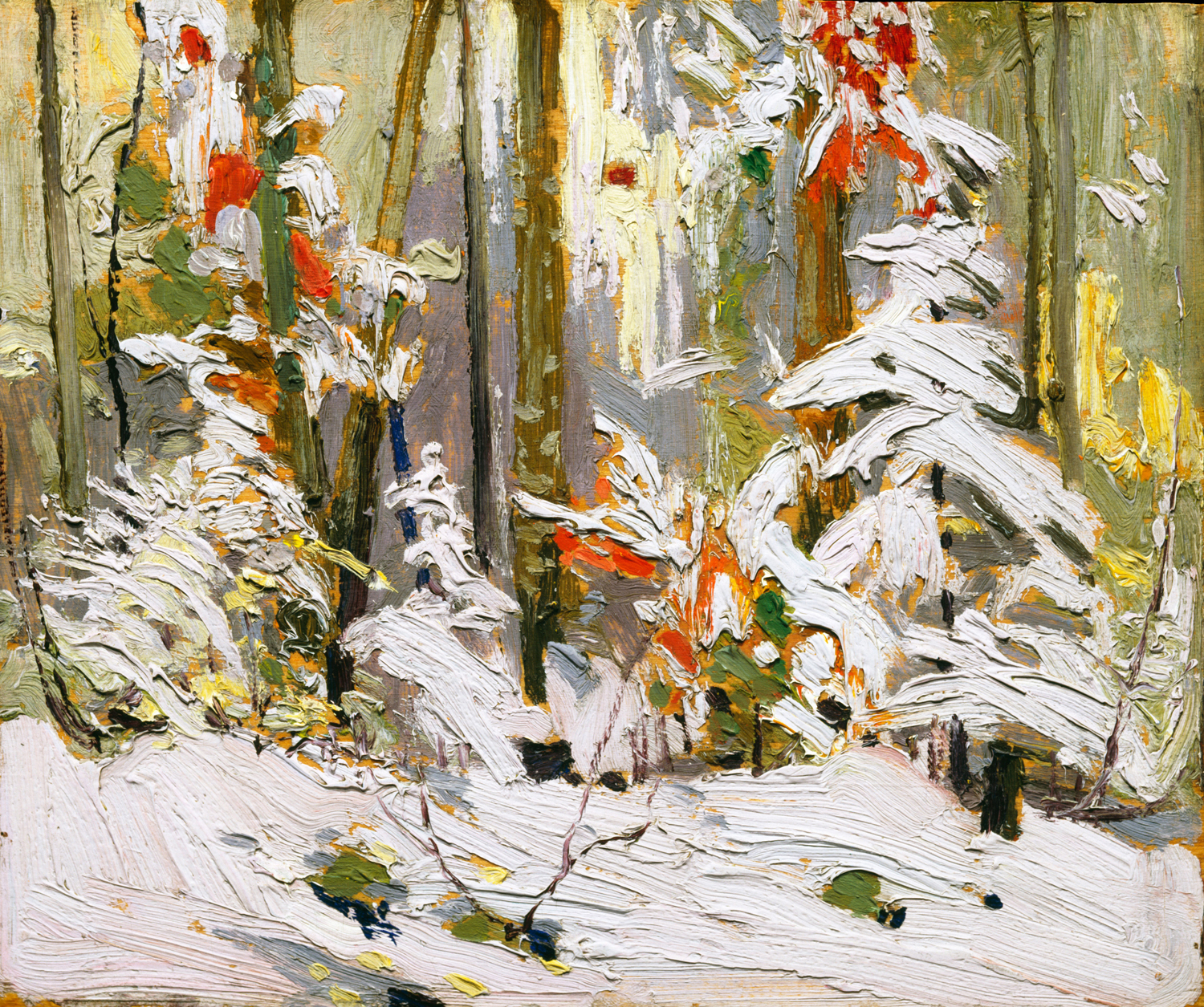 Wood Interior, Winter, 1916