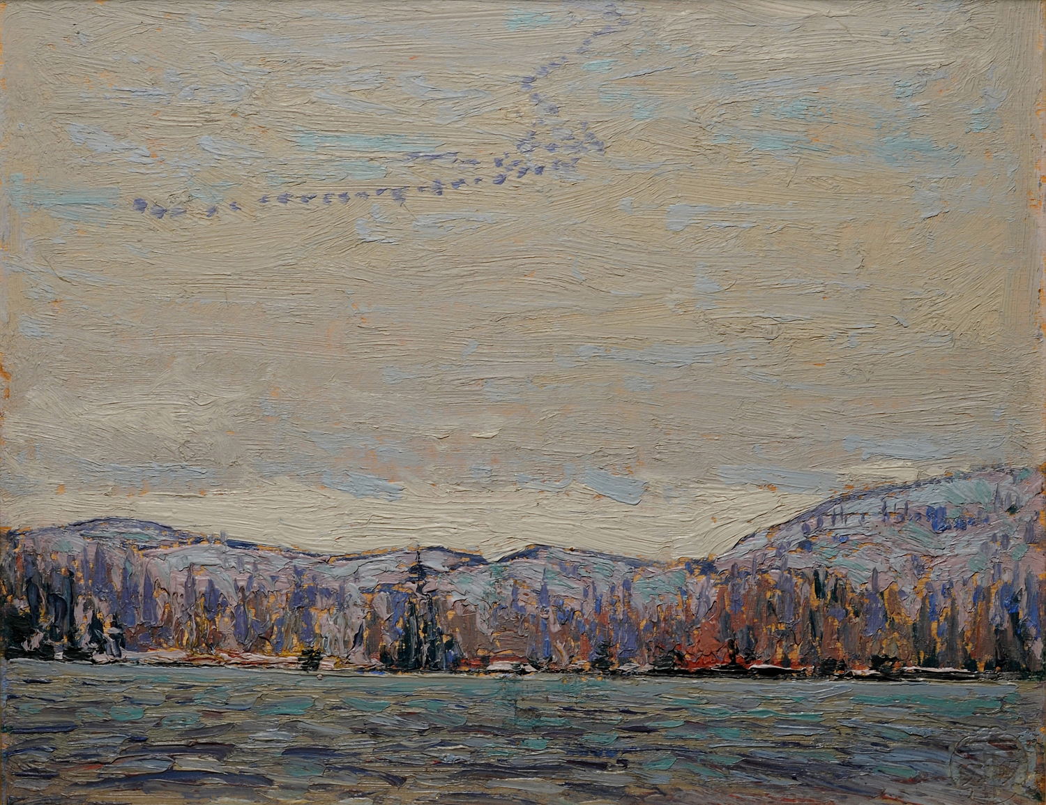 Wild Geese Sketch for Chill November, 1916