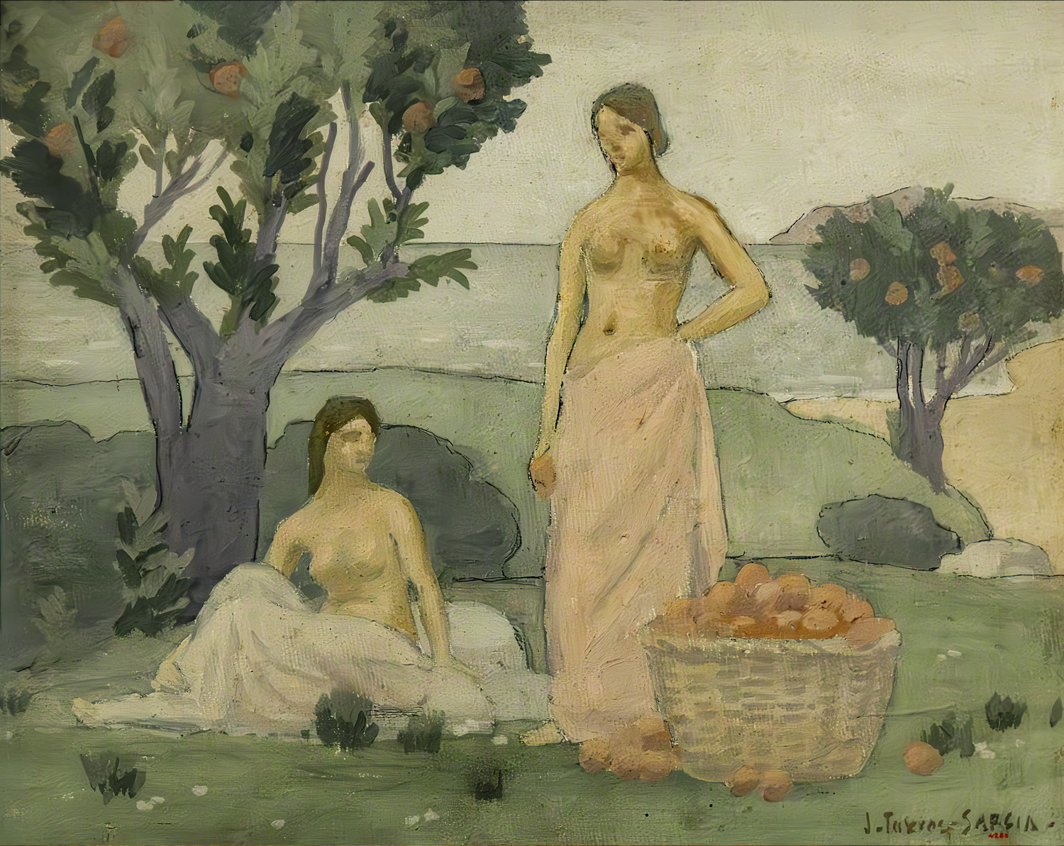 Orange Trees by the Sea, c. 1911