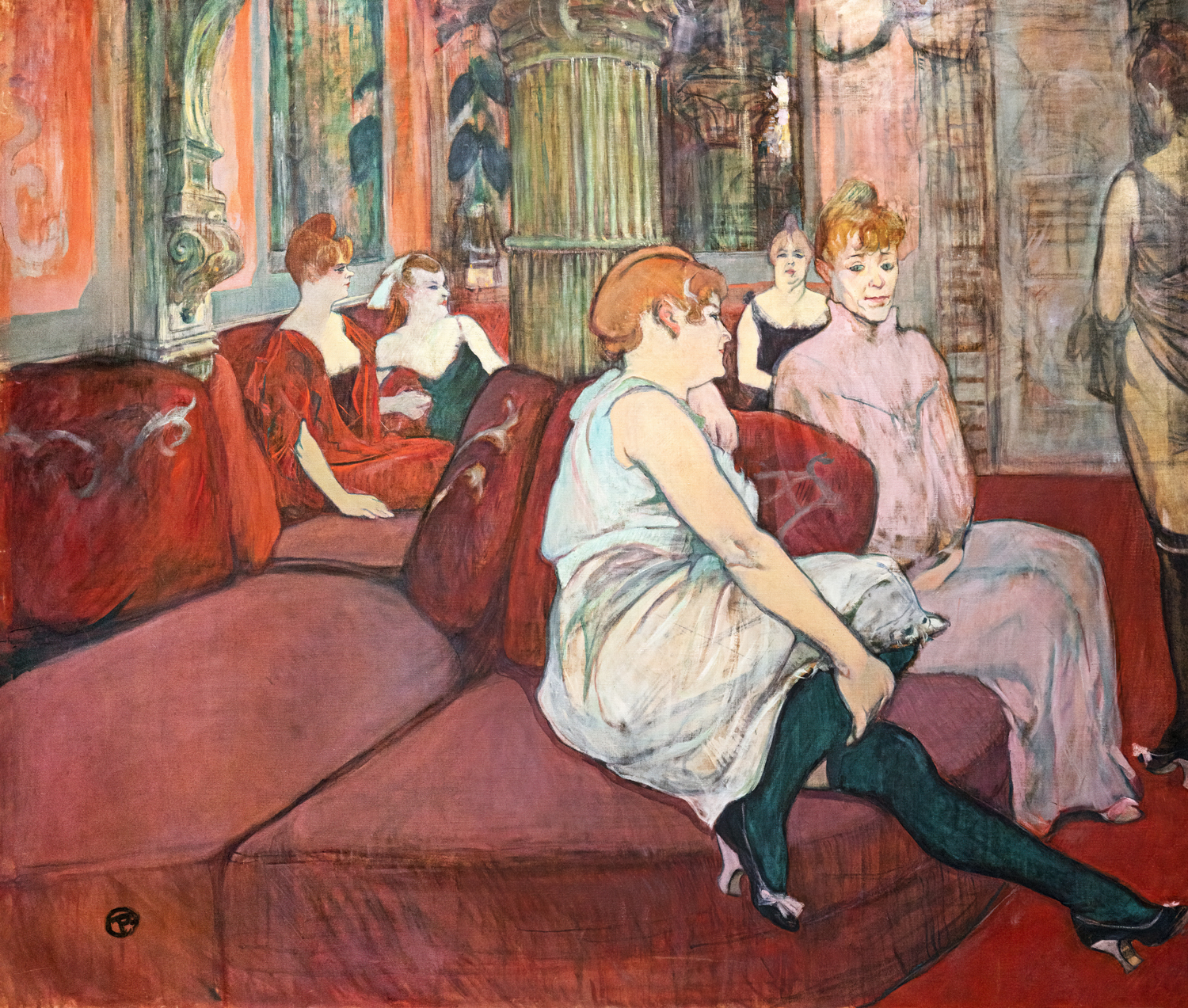 At the Salon on the Rue des Moulins, 1894