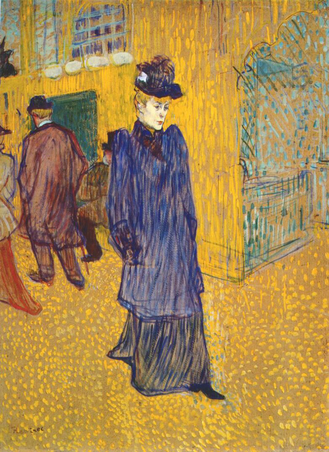 Jane Avril Leaving the Moulin Rouge, 1892