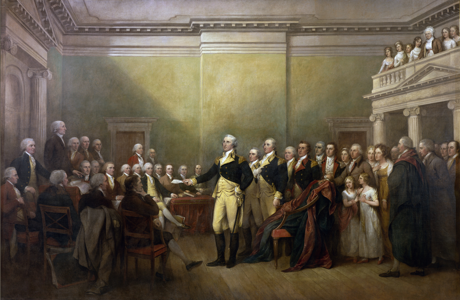 General George Washington Resigning his Commission, 1824 (detail)