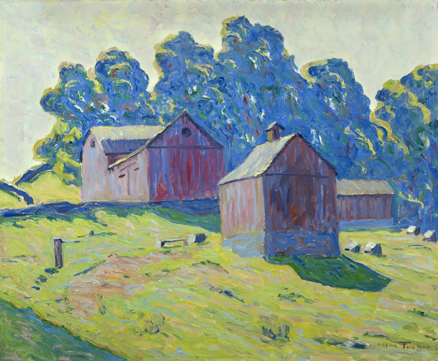 Red Barns, 1923