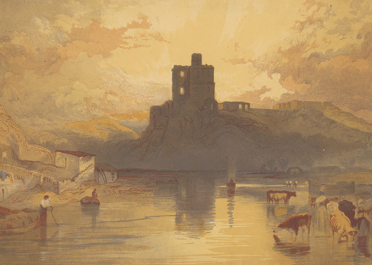 Norham Castle, on the River Tweed, 1816