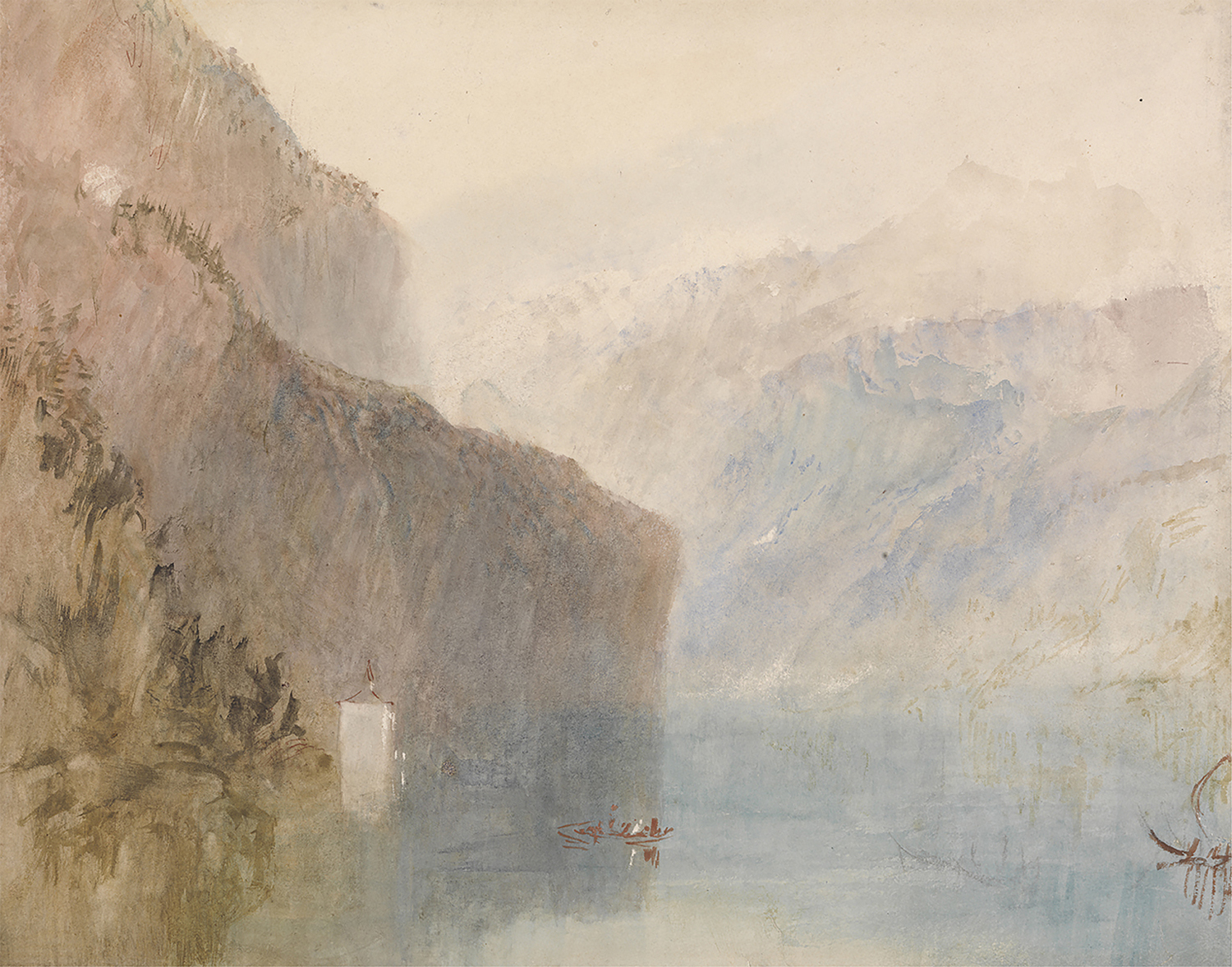 Tell's Chapel, Lake Lucerne, 1841
