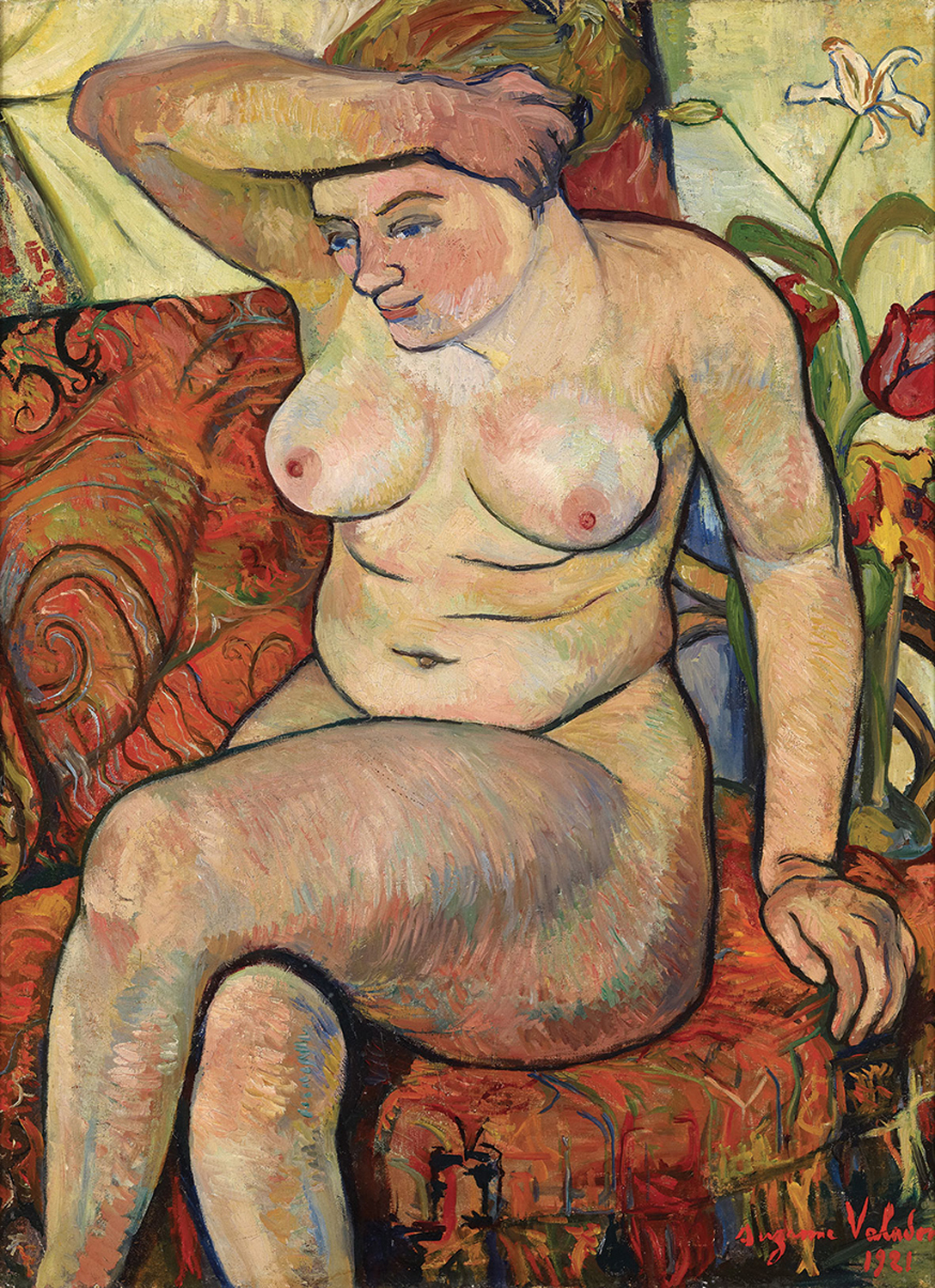 Nu Assis au Chale Tapis (Nude Sitting on  Shawl Rug), c.1921