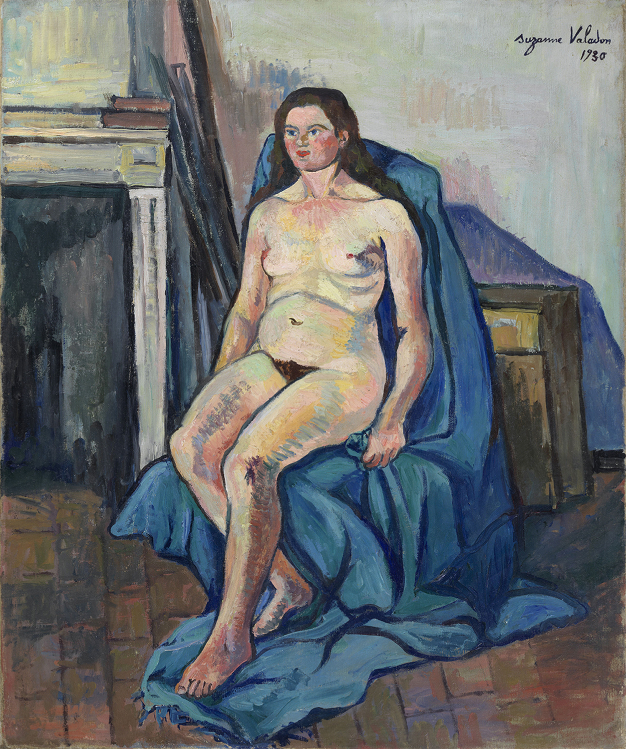 Nu au Chale Bleu (Nude with Blue Wrap), 1930