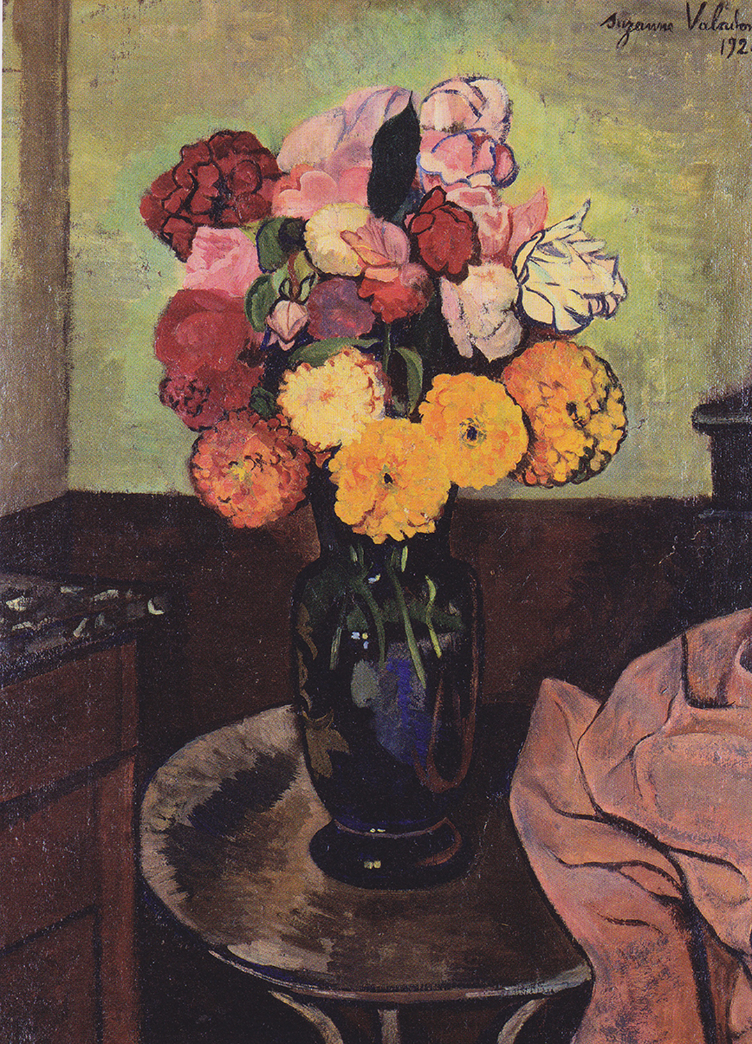 Bouquet of Flowers on a Round Table, 1920