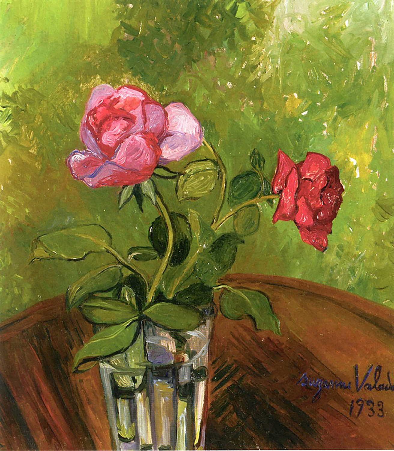 Two Roses in a Glass, 1933