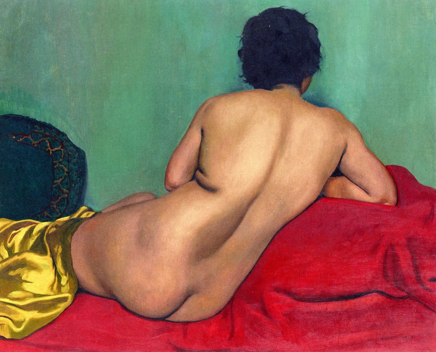 Nu de Dos sur un Canape Rouge (Back of a Nude on a Red ), 1925