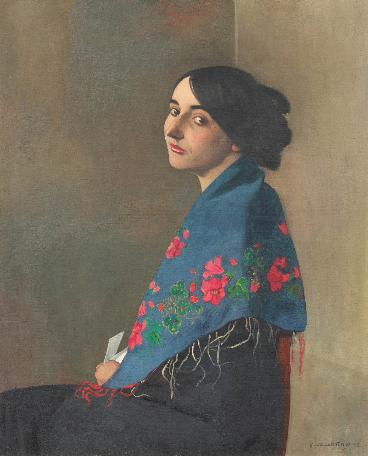 Femme au Chale Bleu (Woman with a Blue Shawl), 1912