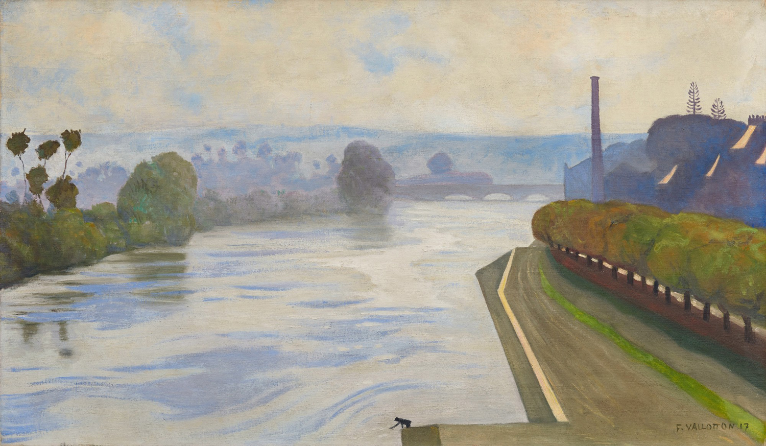 La Seine a Mantes, 1917