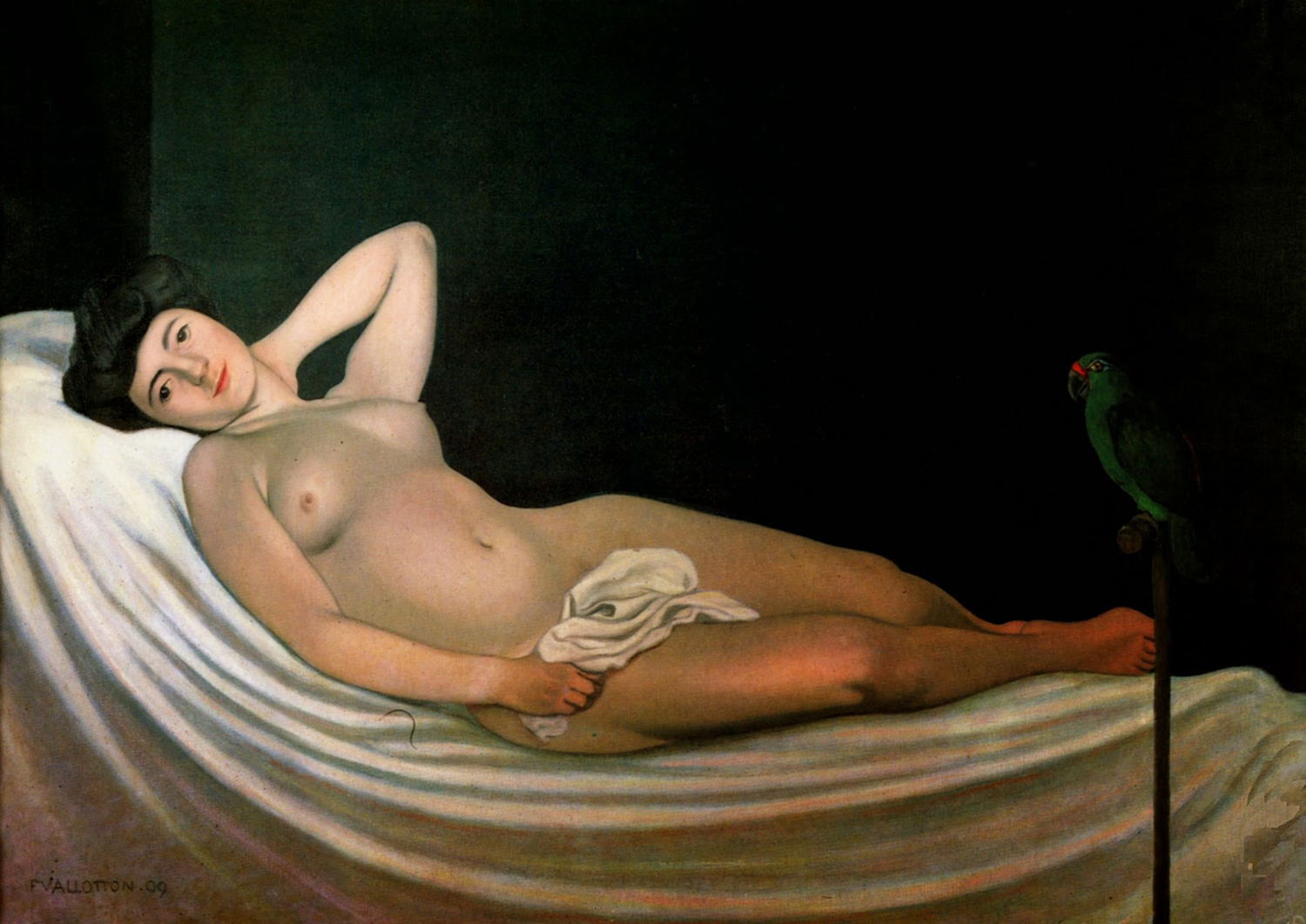 The Woman with the Parrot, 1909