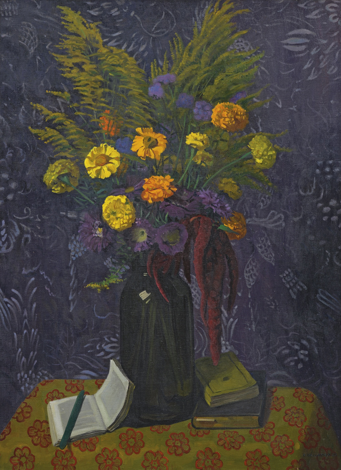 Carnations and Golden Sheaves, 1925