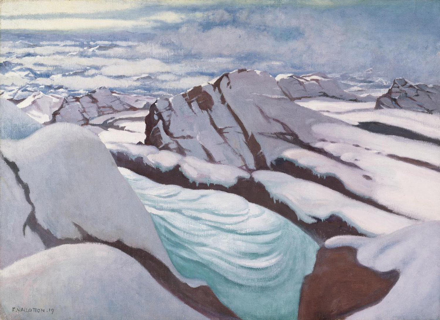 High Alps, Glaciers and Snow Peaks, 1919