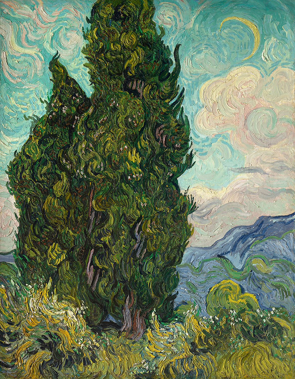 Cypresses, 1889