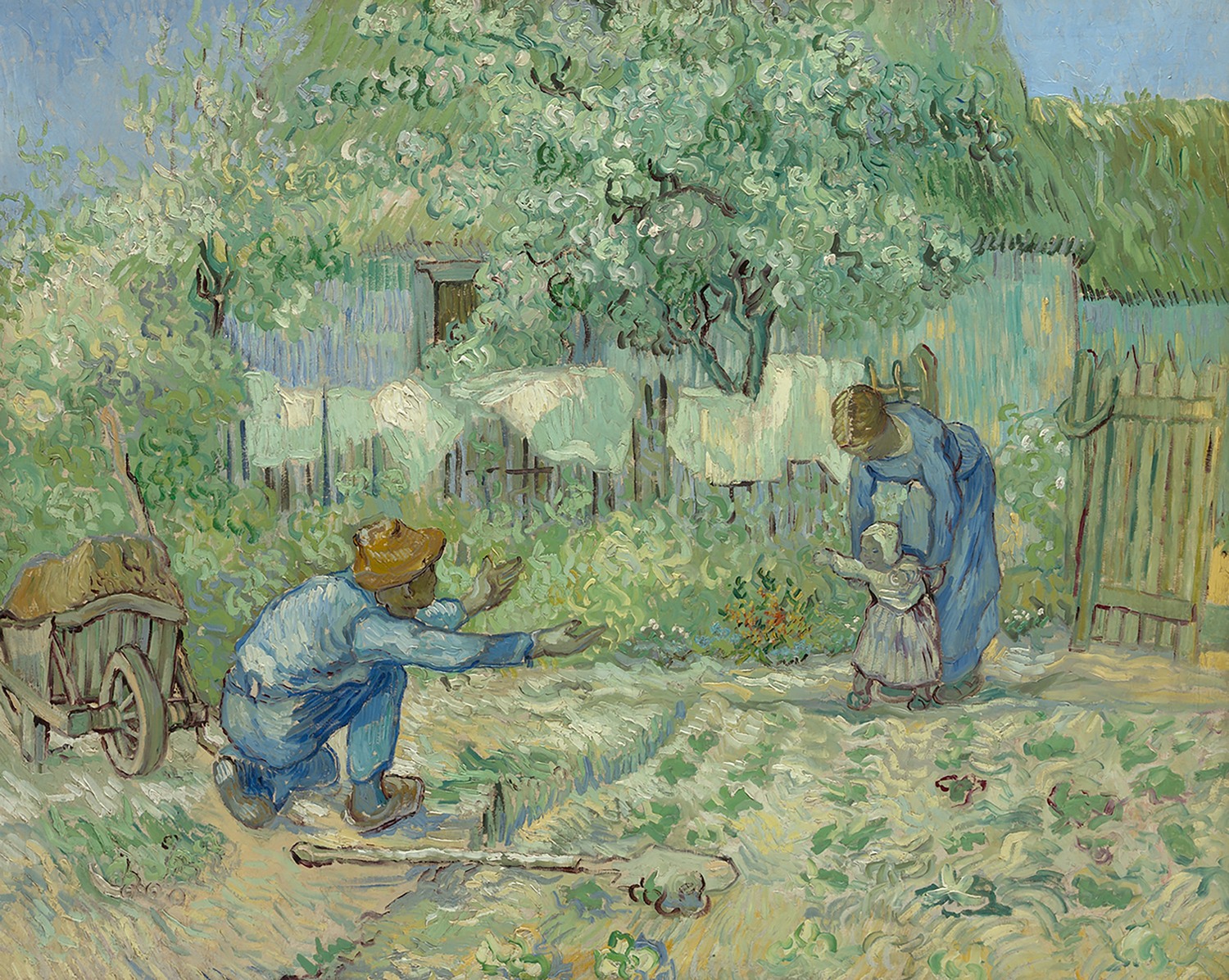 First Steps (after Millet), 1890