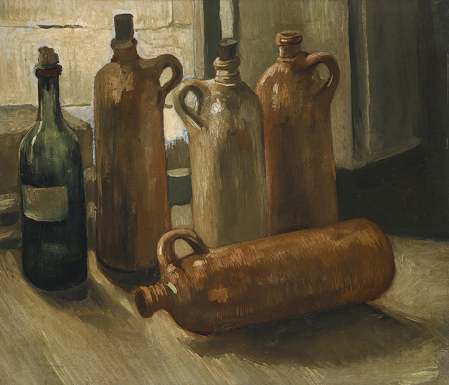 Still Life with Five Bottles 1884