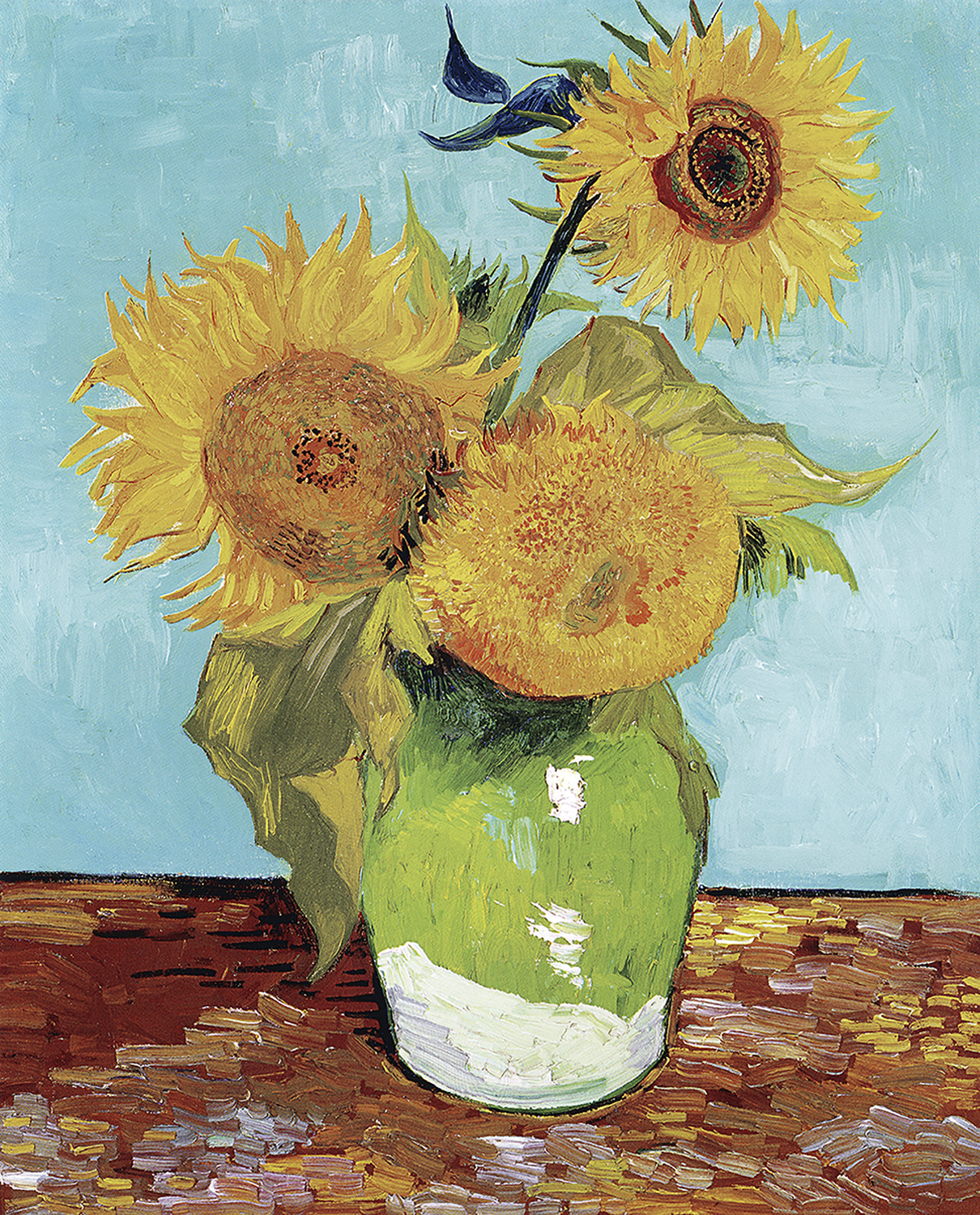Vase with Three Sunflowers, 1888