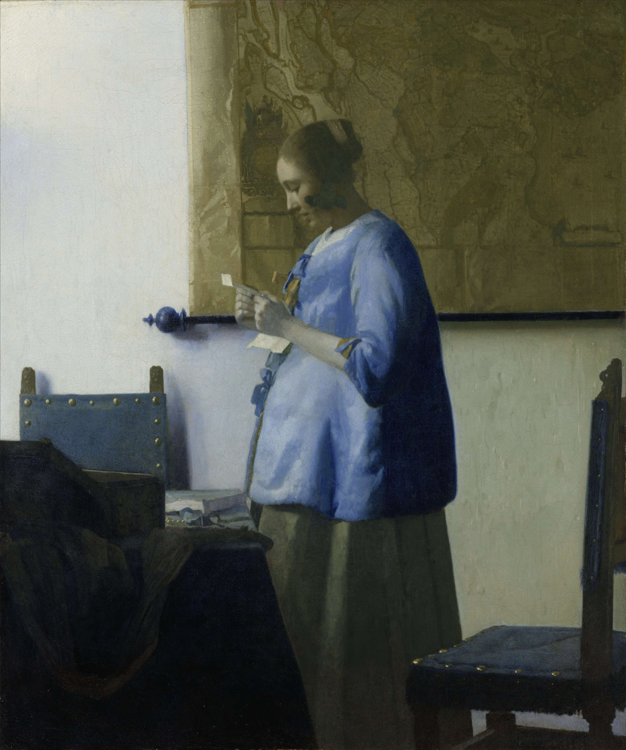 Woman Reading a Letter, c. 1662-63