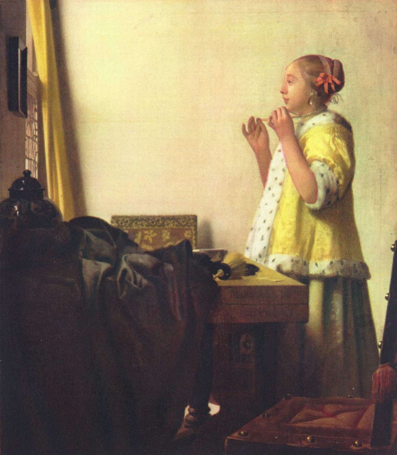 Woman with a Pearl Necklace, c. 1660-65
