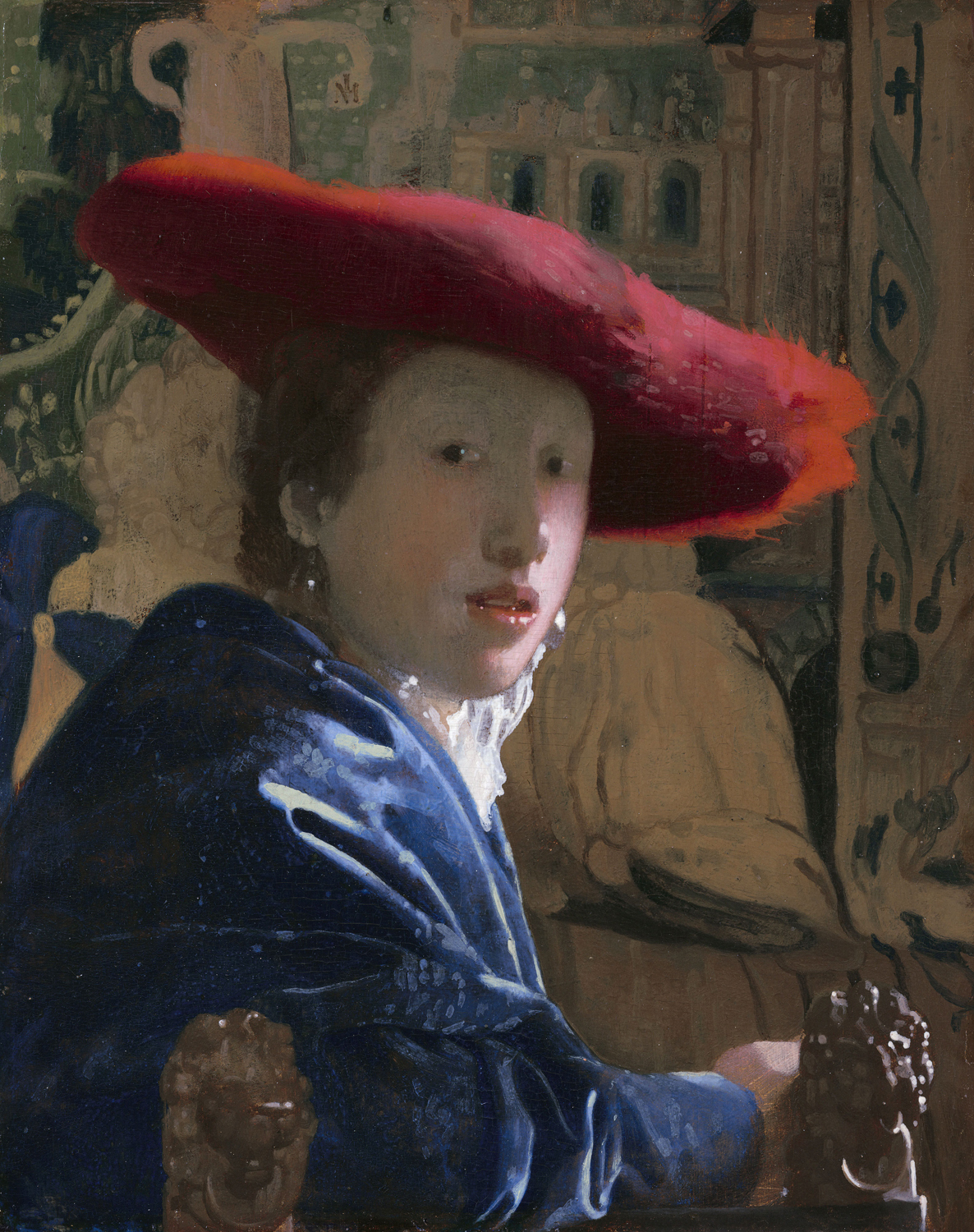 Girl with a Red Hat, c. 1665-66