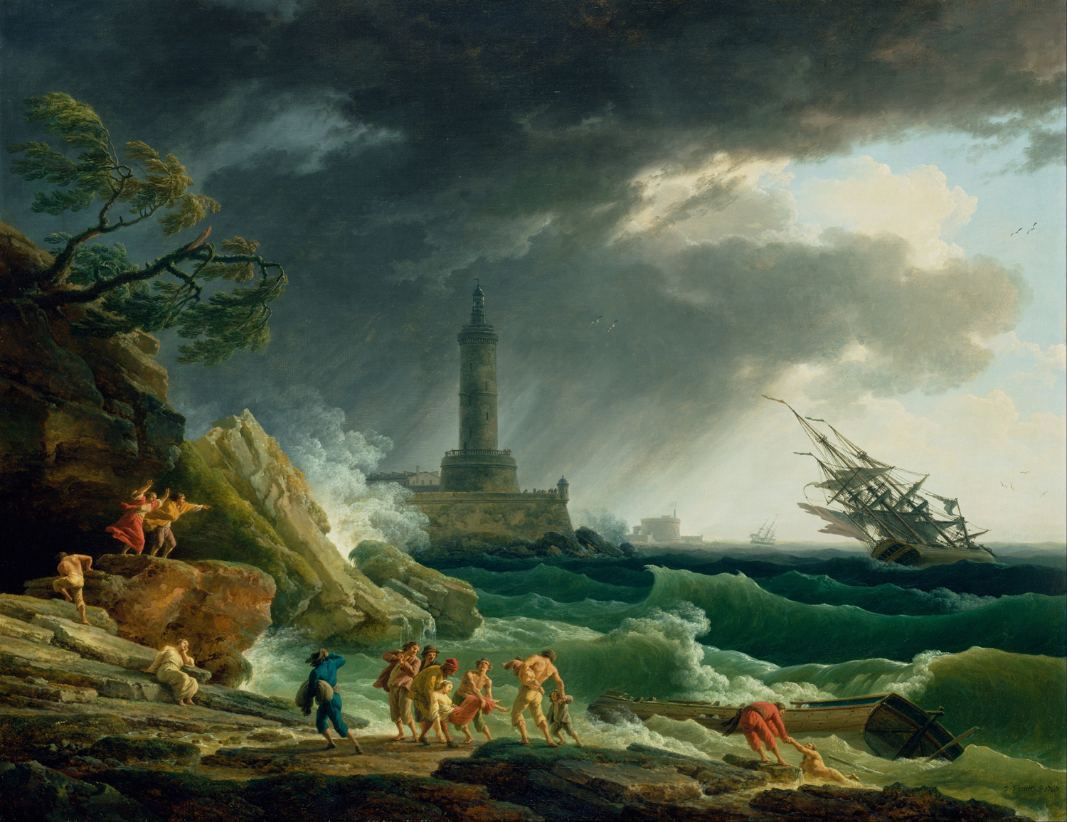 A Storm on the Mediterranean Coast, 1767