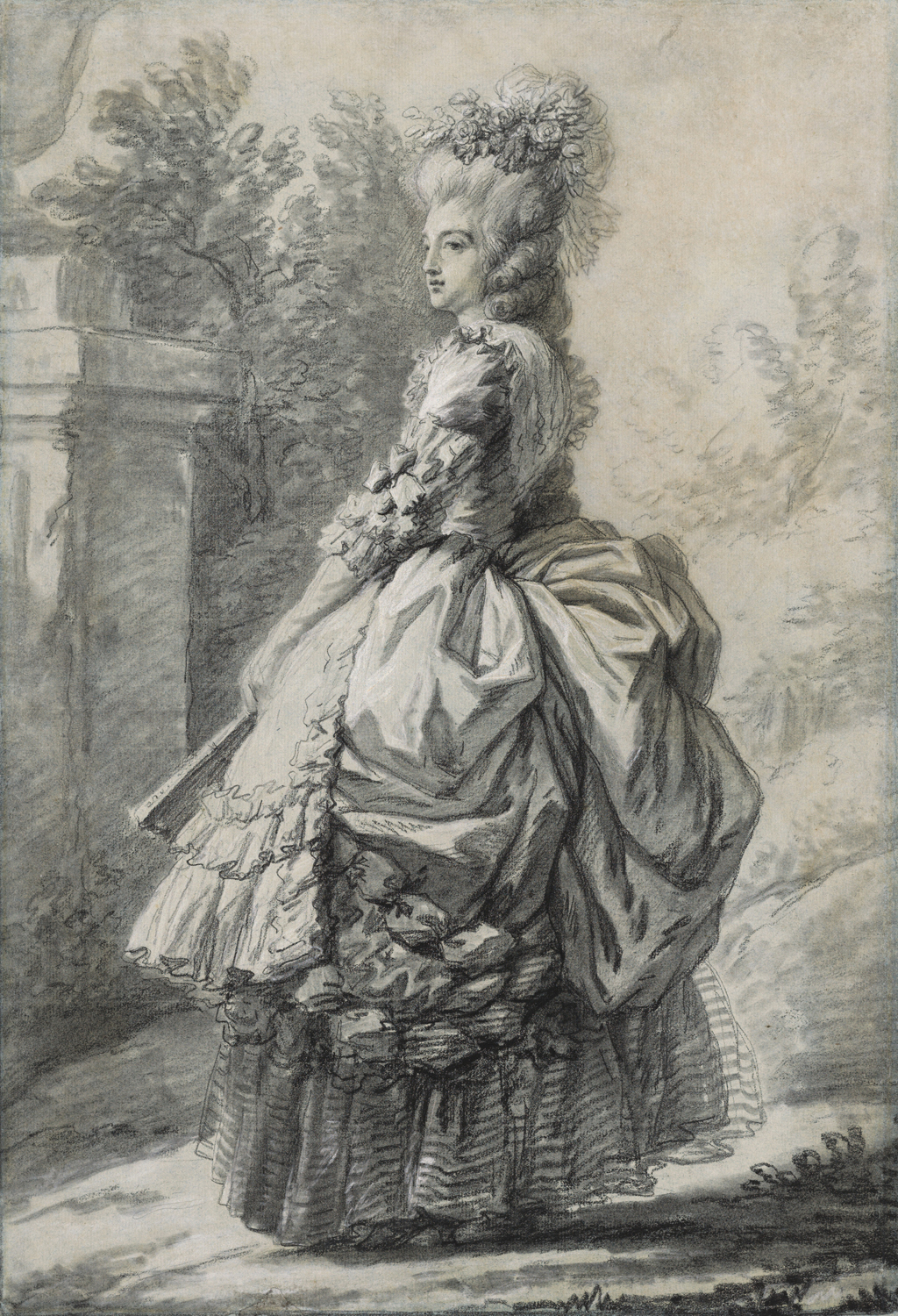 Marie Antionette in a Park, c. 1780-81
