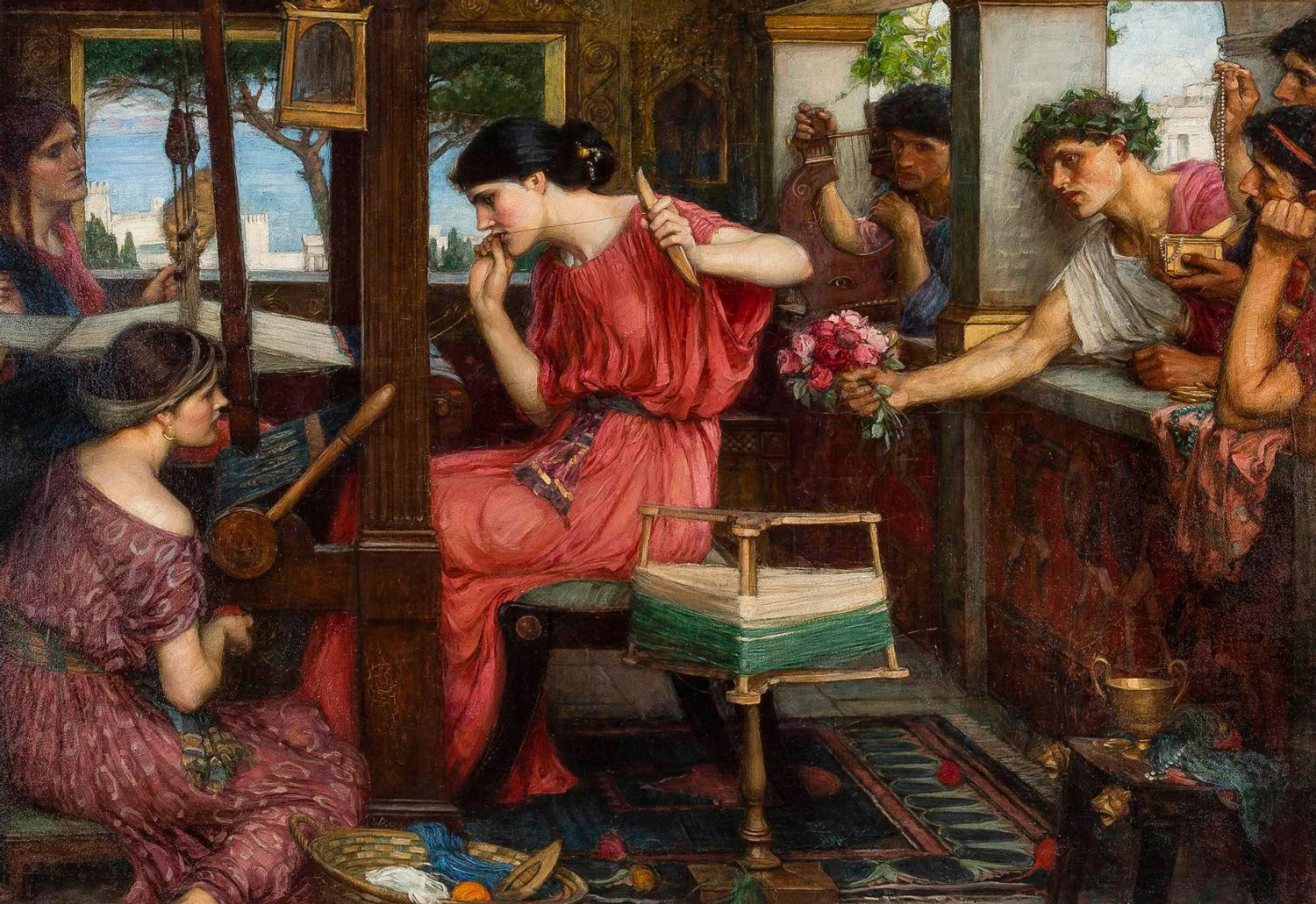Penelope and the Suitors, 1912
