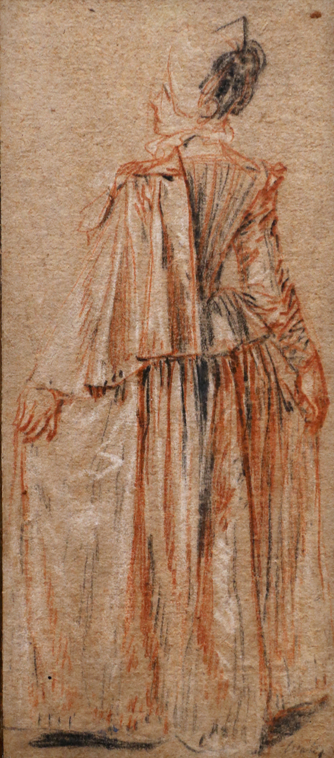 Woman Standing with Her Back in View, c. 1716-17