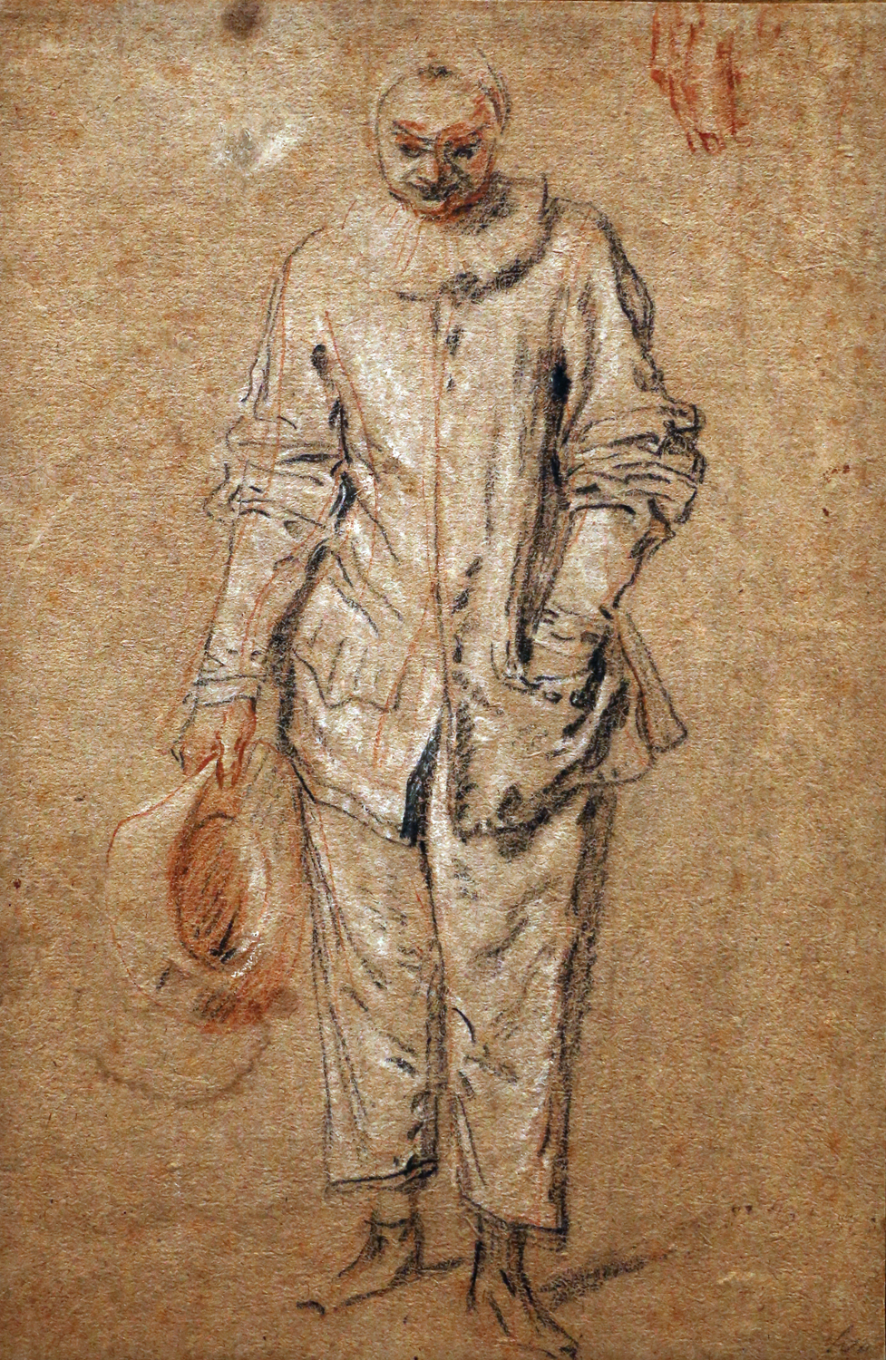 Pierot Standing with a Hat in His Hand, c. 1717