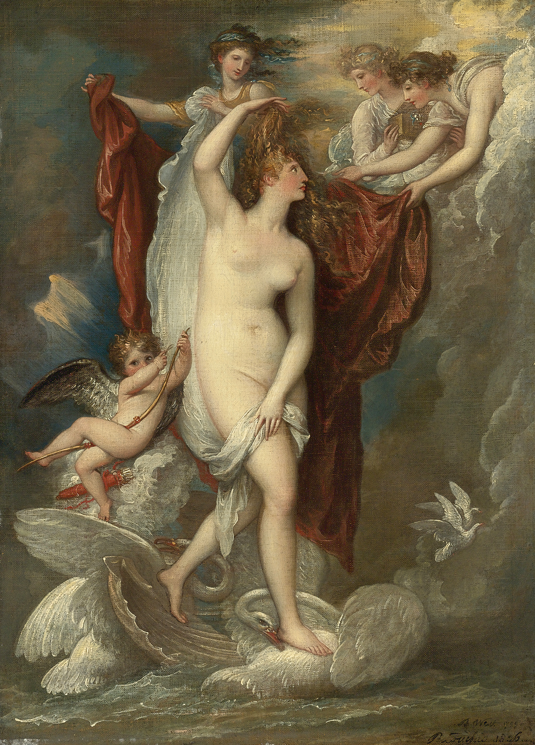 Venus At Her Birth Attired By The Three Graces, 1799