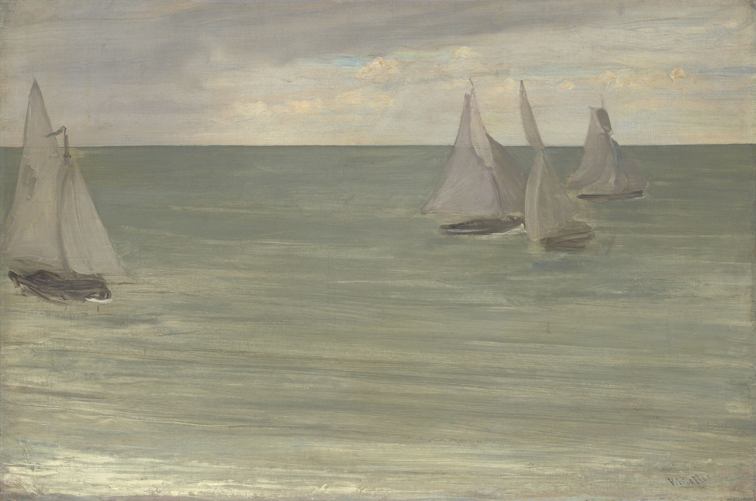 Trouville (Grey and Green, the Silver Sea), 1865