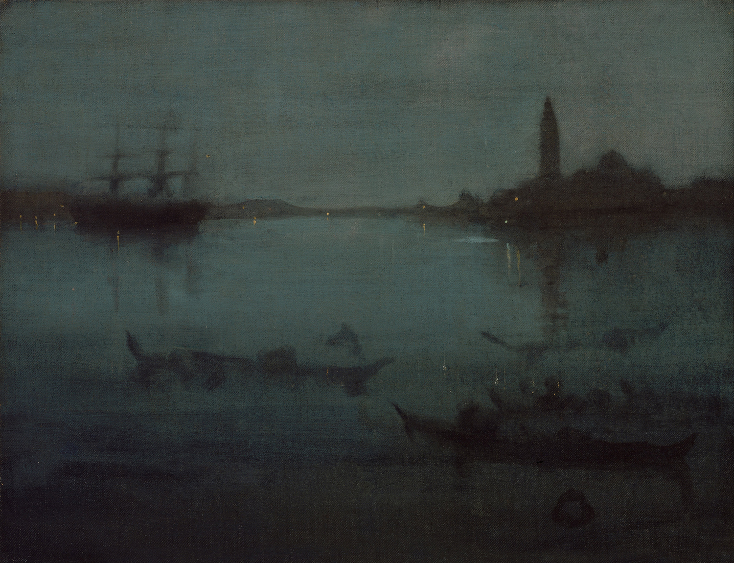 Nocturne in Blue and Silver, The Lagoon, Venice. 1879-80