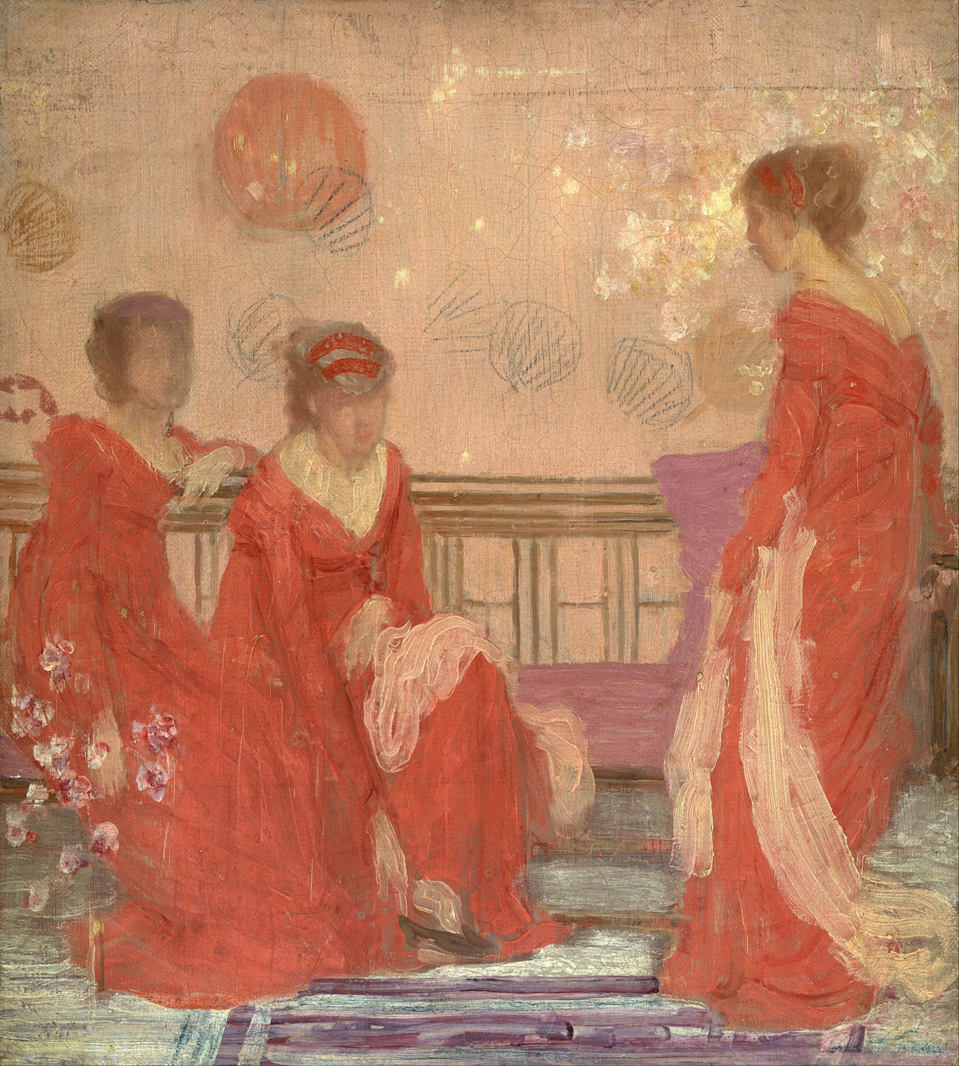 Harmony in Flesh Colr and Red, c. 1869