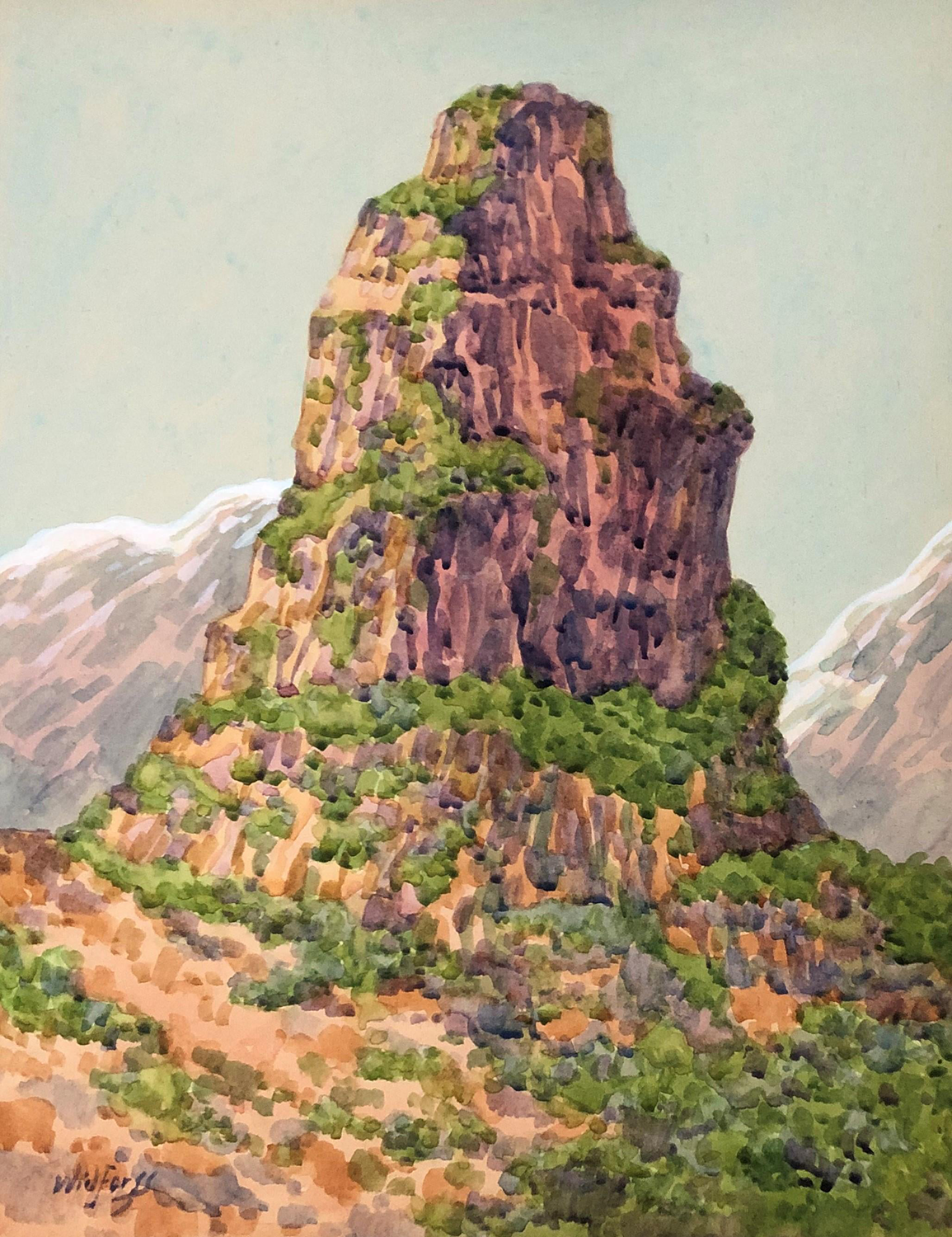 Cheops Pyramid, Grand Canyon, late 1920s