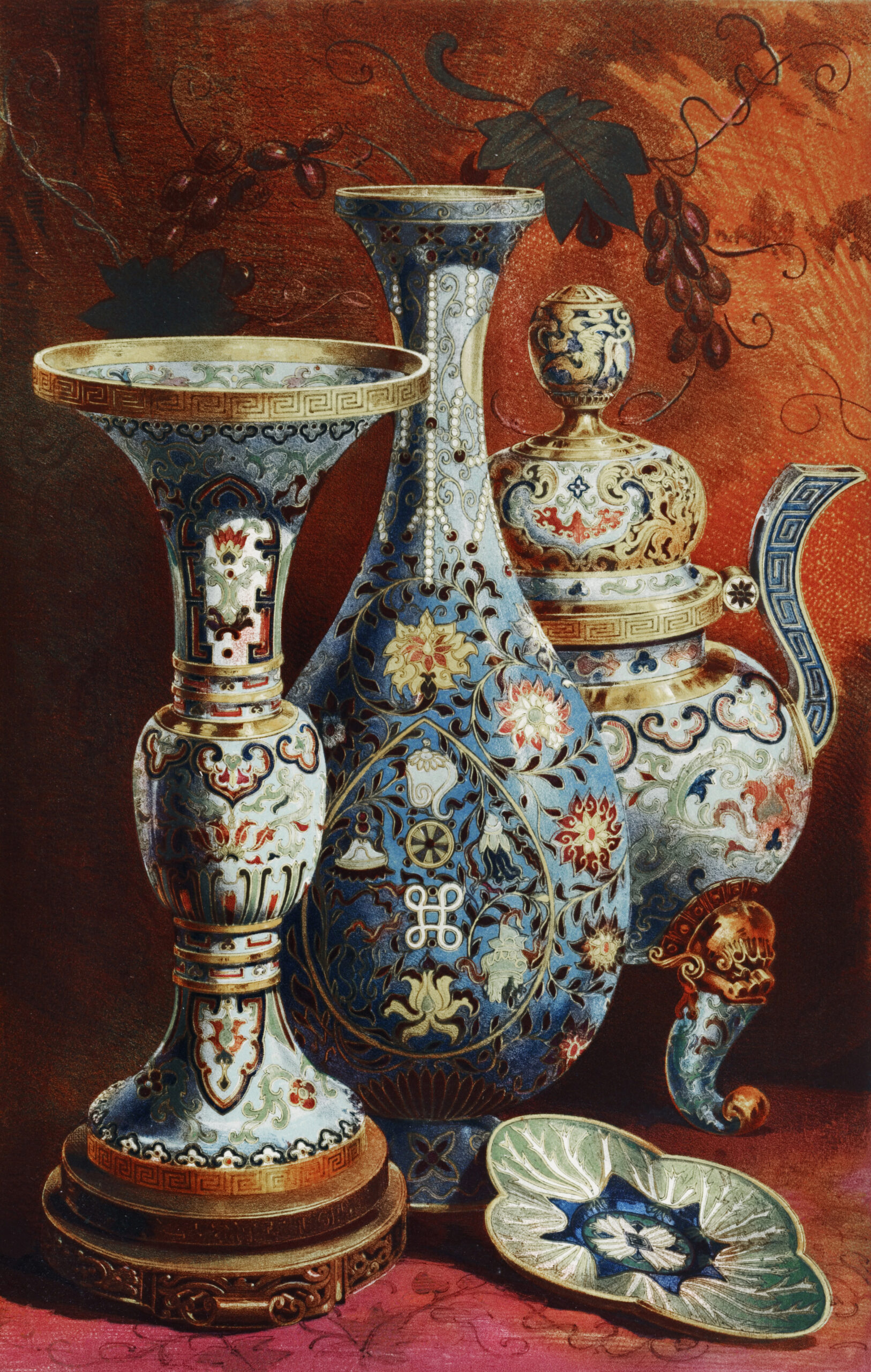 Group of Chinese Enamels, c. 1851-53