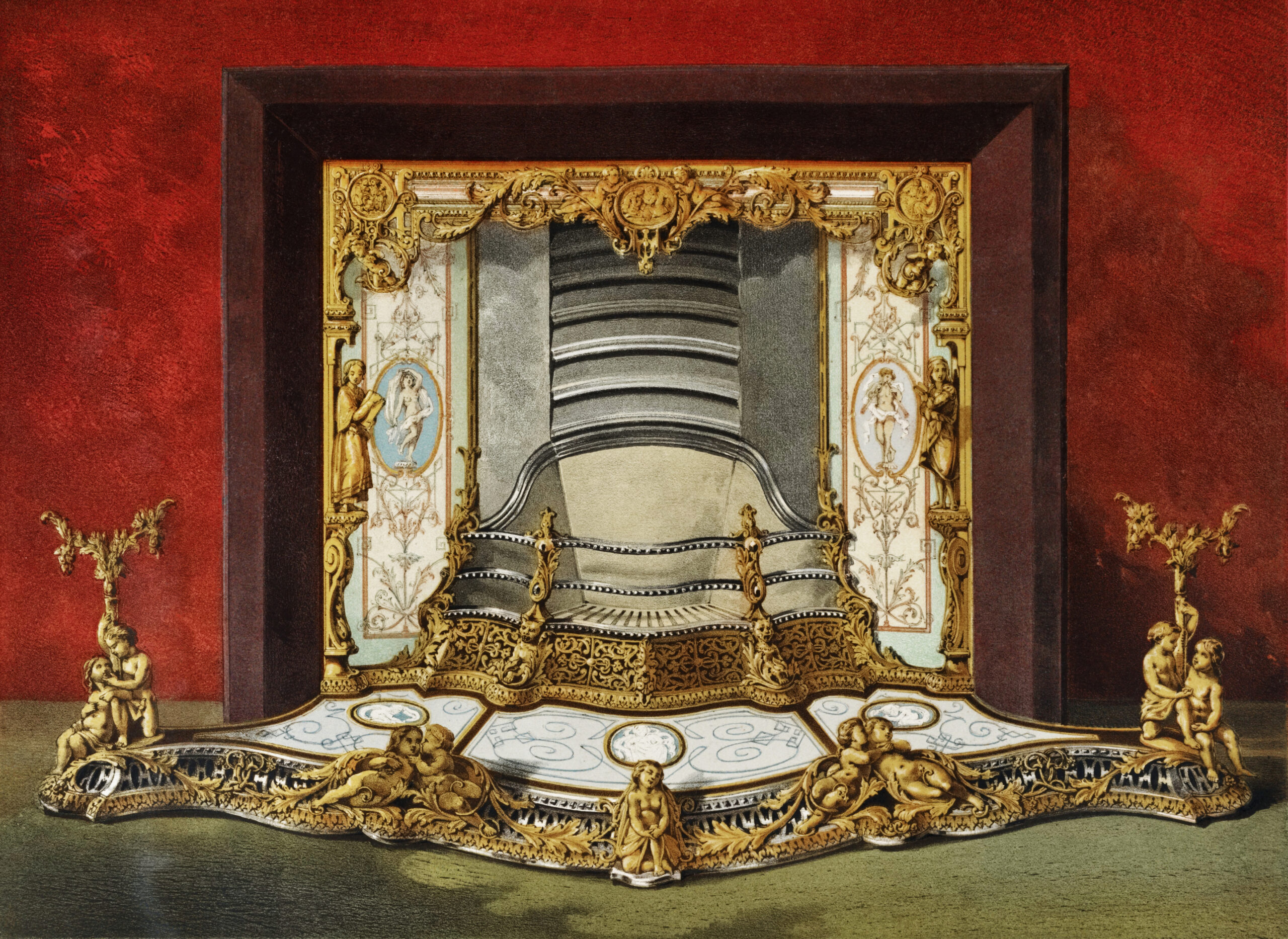Home Stove and Fender, c. 1851-53