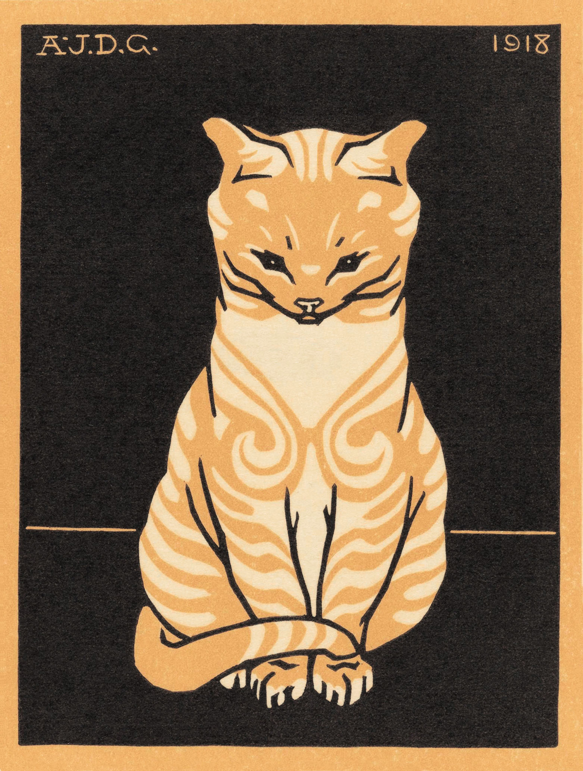 Sitting Cat, 1918