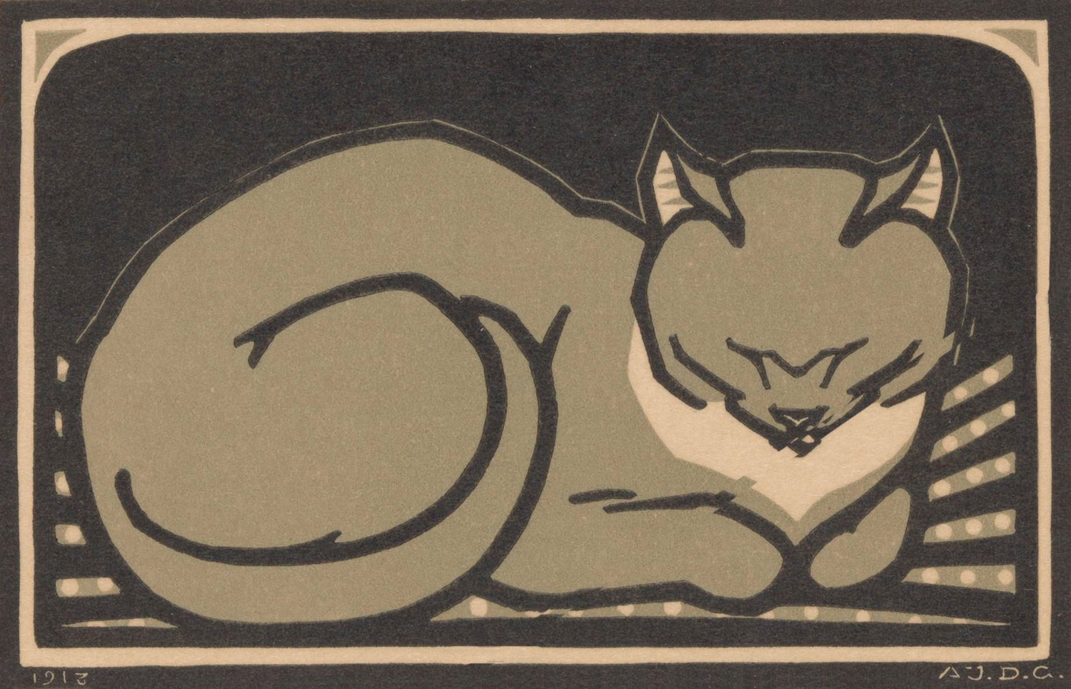 Sleeping Cat, 1918