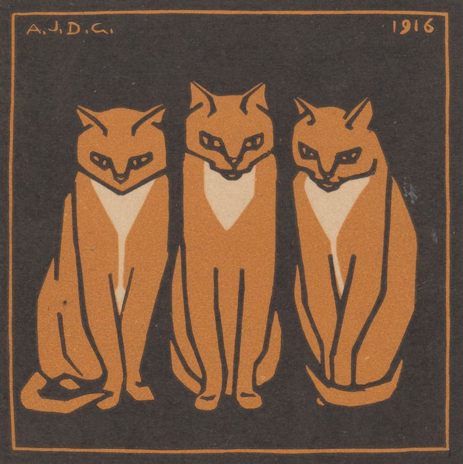 Three Cats, 1916