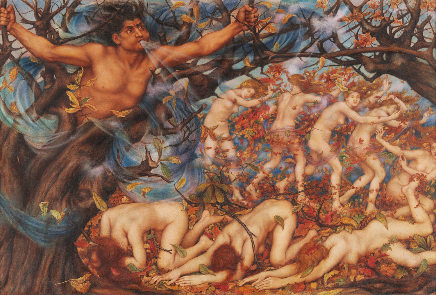 Boreas and the Fallen Leaves, c. 1910-14