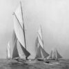 Sailboats Sailing Downwind, 1920
