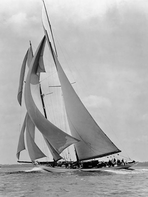 The Schooner Half Moon at Sail, 1910s