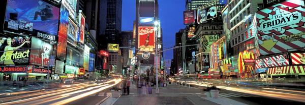 Times Square Facing North, NYC