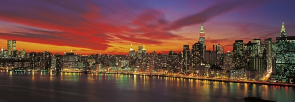 Sunset Over New York (detail)