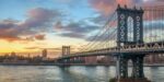 Manhattan Bridge at Sunset, NYC