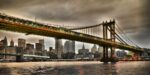 Manhattan Bridge and New York City Skyline, NYC