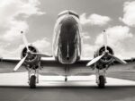 Vintage DC-3 in Air Field
